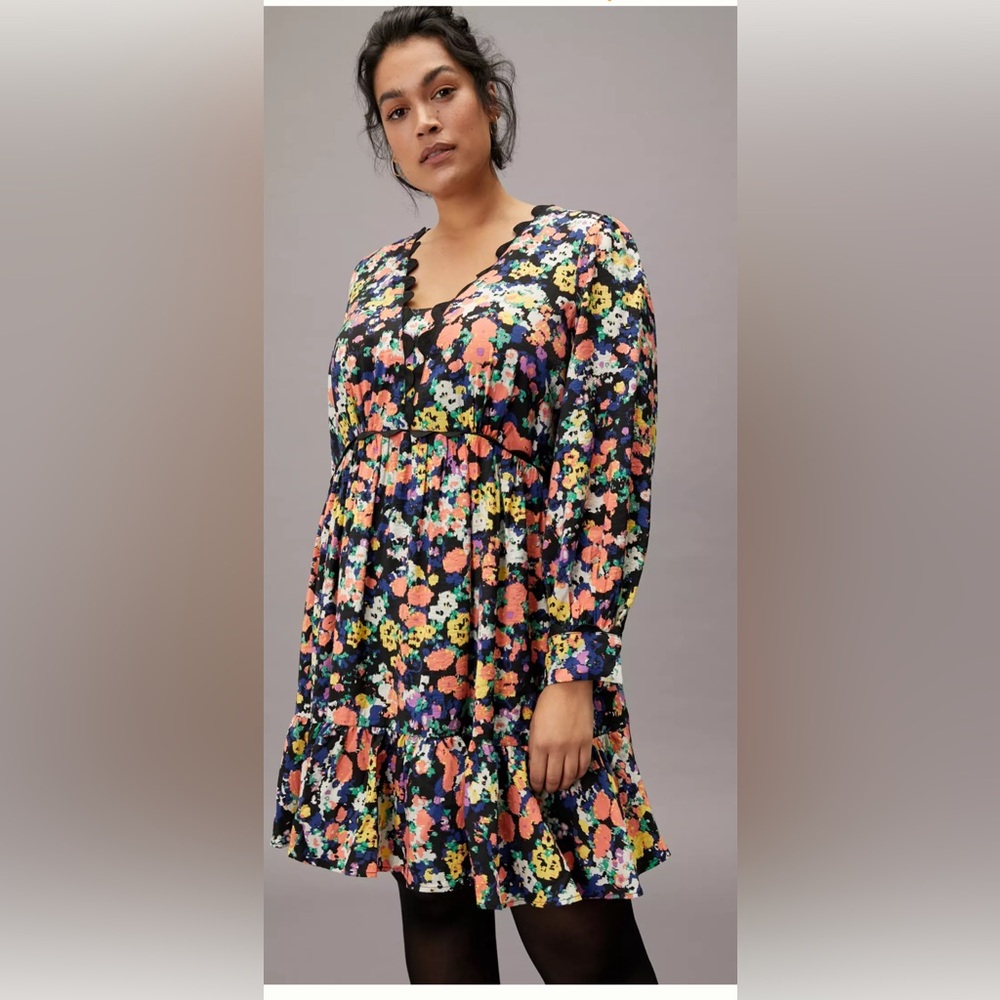 Anthropologie By Maeve Dress Size 2X Peasant Baby Doll